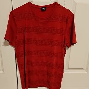 Fendi Bold Red Short Sleeve Tee